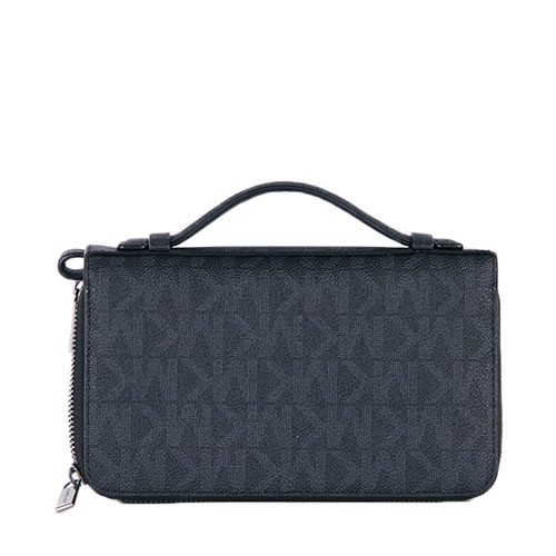 MICHAEL KORS Black Logo Jet Set Travel 